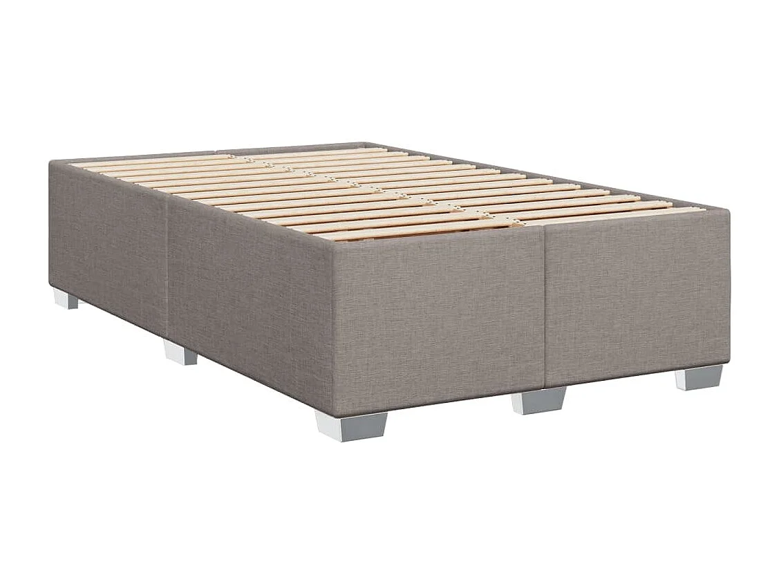 Lit simple | Lit adulte, enfant | Cadre de lit taupe 120x200 cm tissu