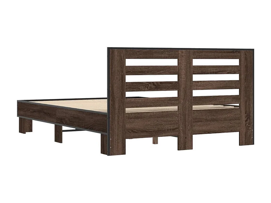 Lit simple | Lit adulte, enfant | Cadre de lit chêne marron 120x200 cm
