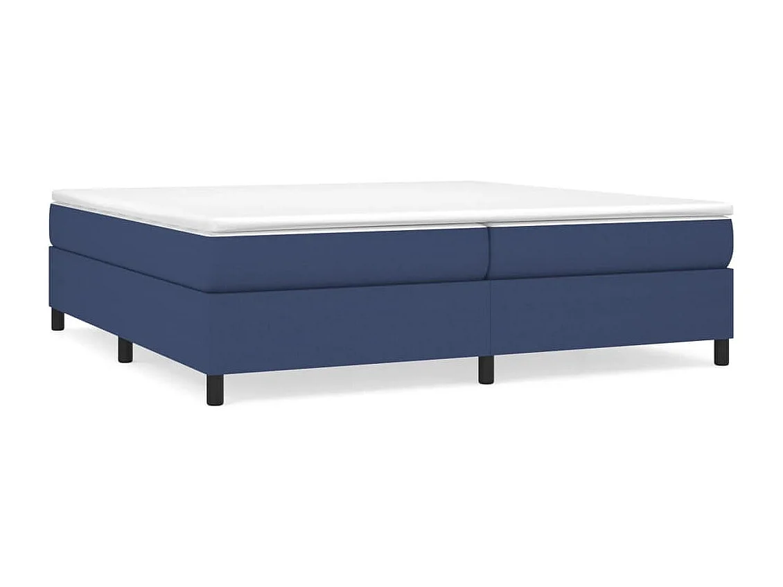 Lit double | Lit adulte | Cadre de lit bleu 200x200 cm tissu