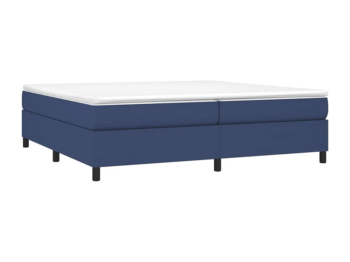 Lit double | Lit adulte | Cadre de lit bleu 200x200 cm tissu