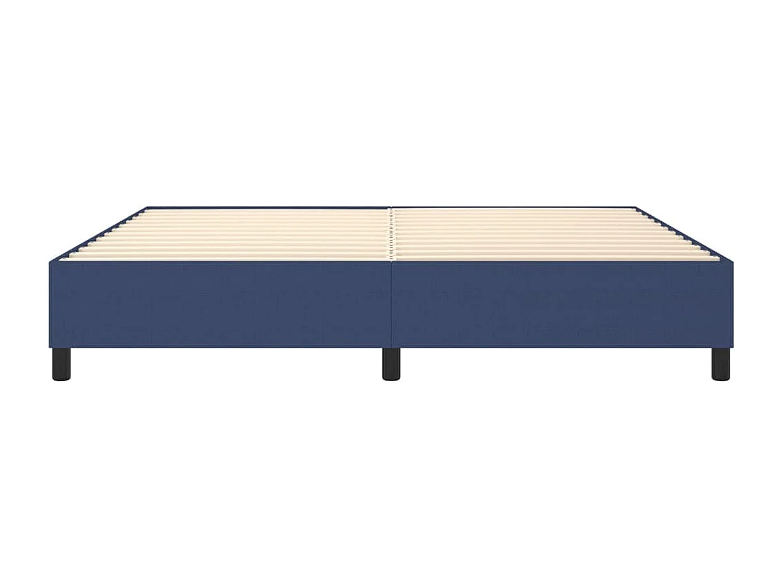 Lit double | Lit adulte | Cadre de lit bleu 200x200 cm tissu