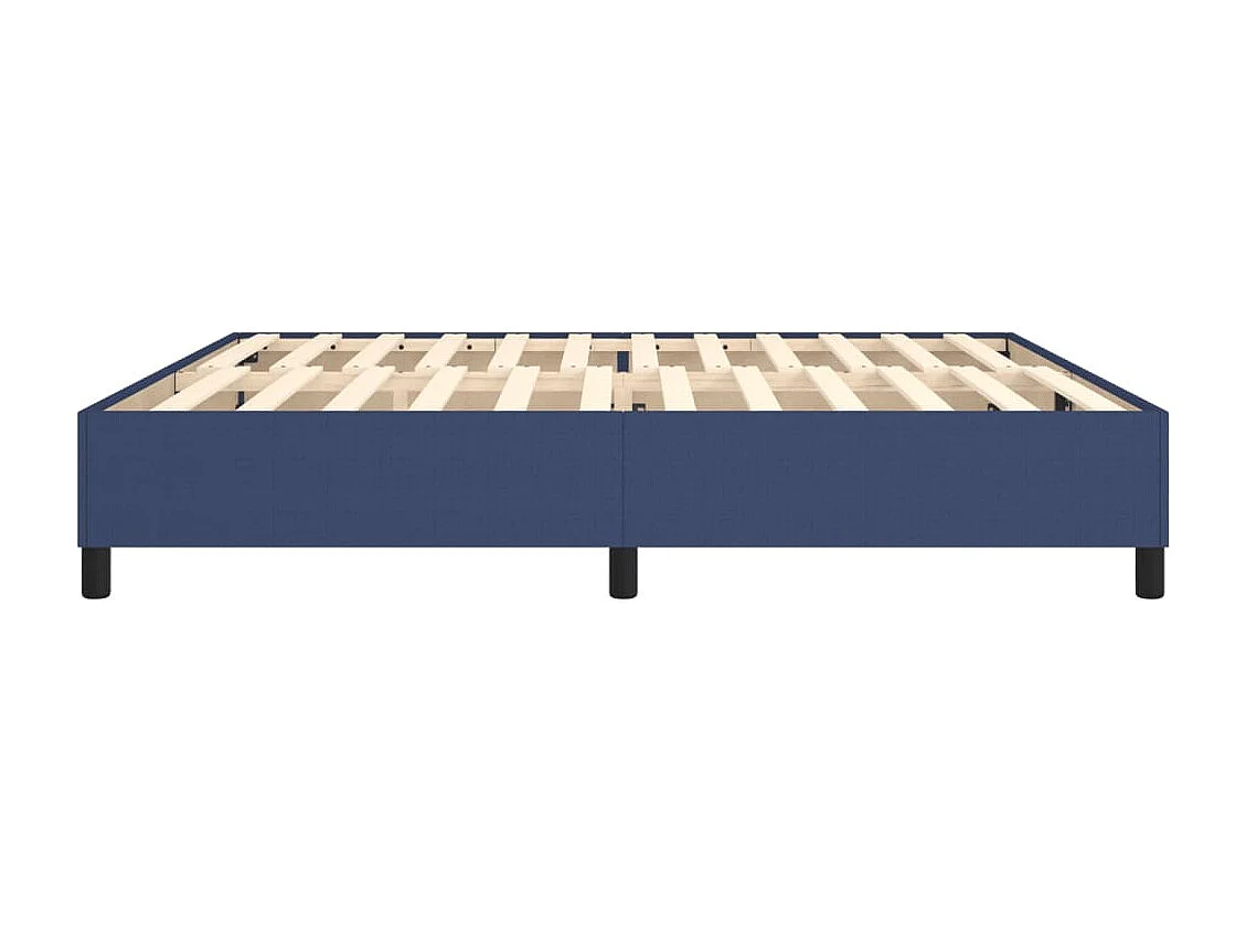 Lit double | Lit adulte | Cadre de lit bleu 200x200 cm tissu