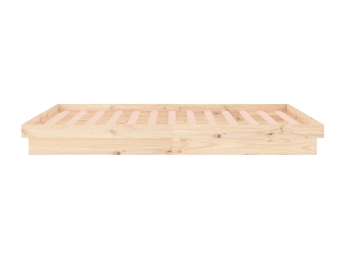 Lit simple | Lit adulte, enfant | Cadre de lit à LED bois massif 120x190 cm