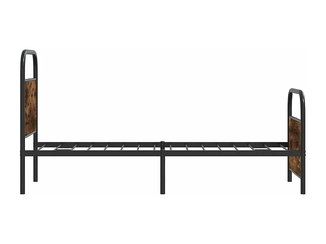 Lit simple | Lit adulte, enfant | Cadre de lit 80x200cm chêne fumé bois d'ingénierie
