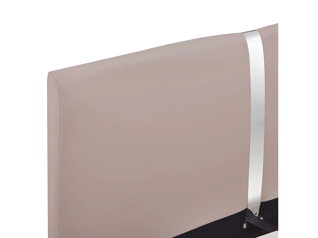 Lit double | Lit adulte | Cadre de lit cappuccino similicuir 140x200 cm