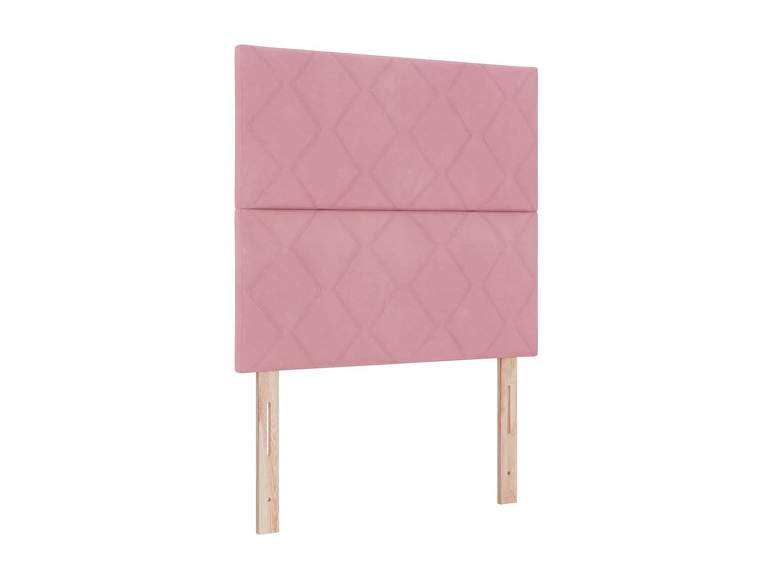 Lit simple | Lit adulte, enfant | Cadre de lit avec tête de lit Rose 120x190 cm Velours