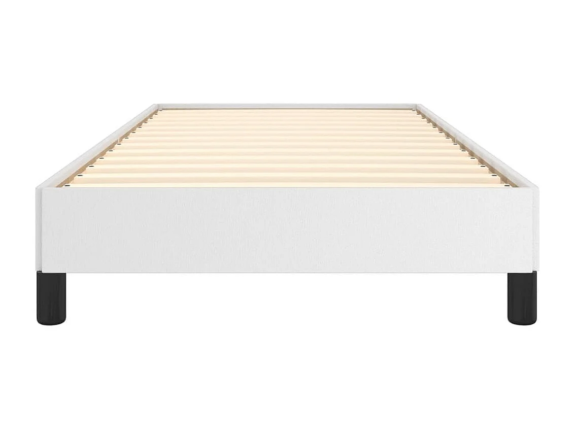 Lit simple | Lit adulte, enfant | Cadre de lit blanc 80x200 cm similicuir