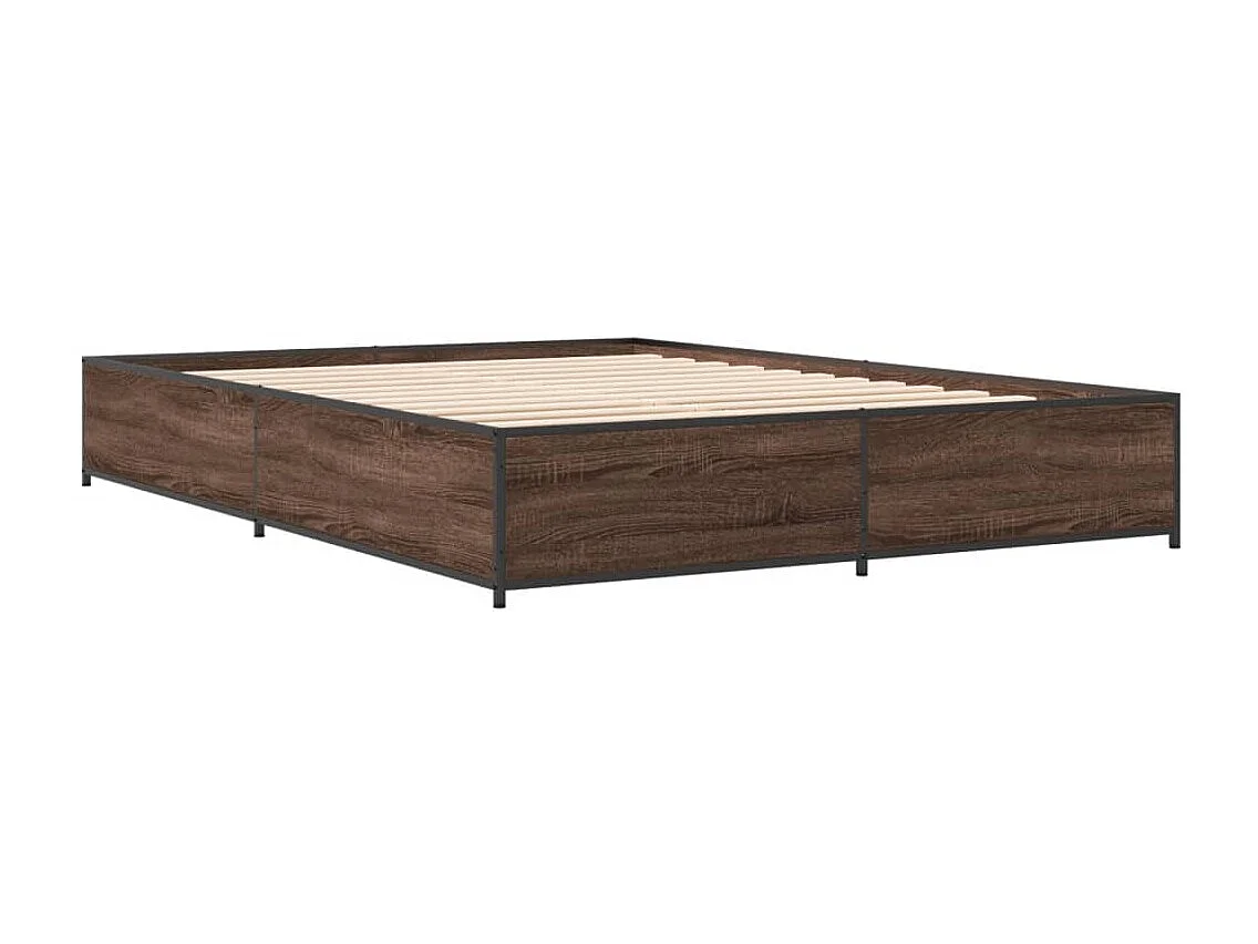 Lit simple | Lit adulte, enfant | Cadre de lit chêne marron 120x190 cm