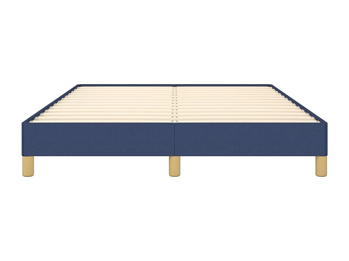 Lit double | Lit adulte | Cadre de lit bleu 140x200 cm tissu