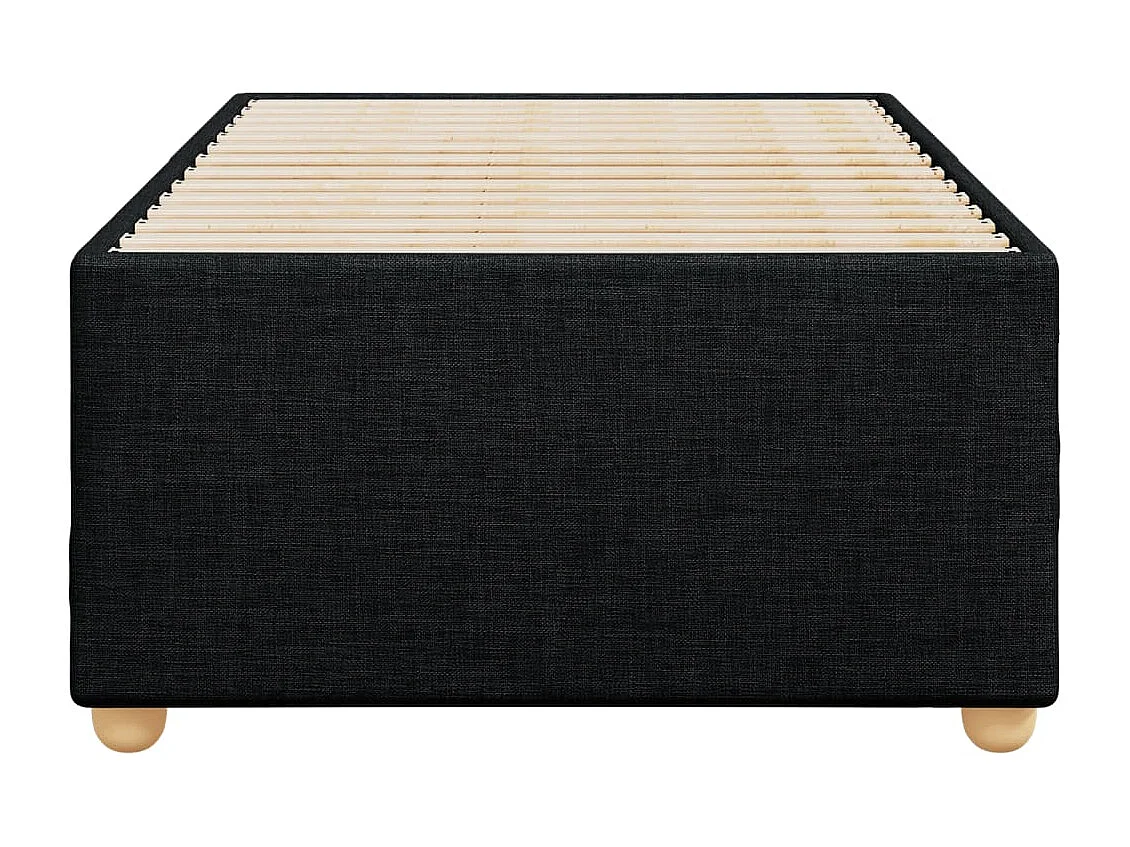 Lit simple | Lit adulte, enfant | Cadre de lit noir 80x200 cm tissu