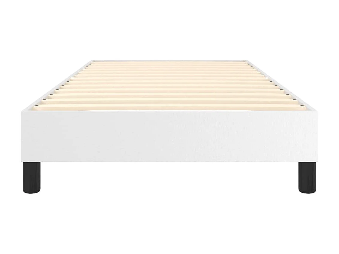 Lit simple | Lit adulte, enfant | Cadre de lit blanc 90x200 cm similicuir