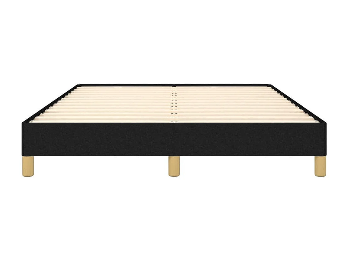 Lit double | Lit adulte | Cadre de lit noir 140x190 cm tissu