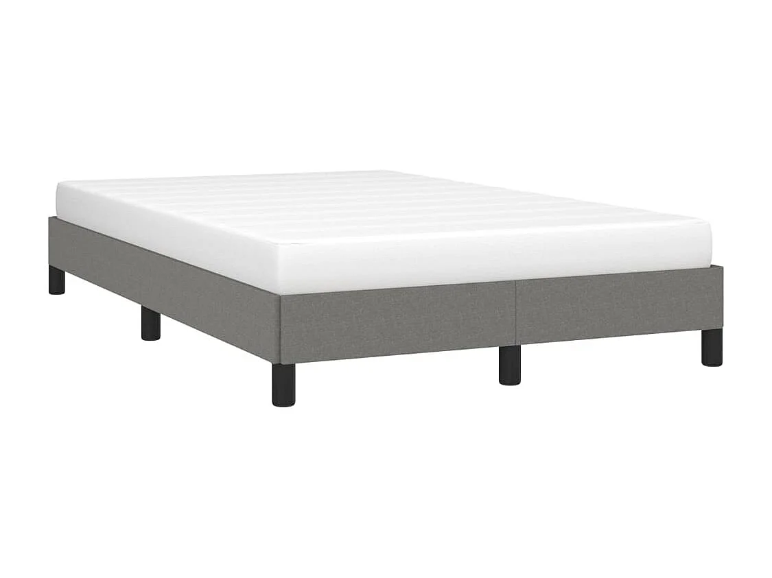 Lit simple | Lit adulte, enfant | Cadre de lit gris foncé 120x190 cm tissu