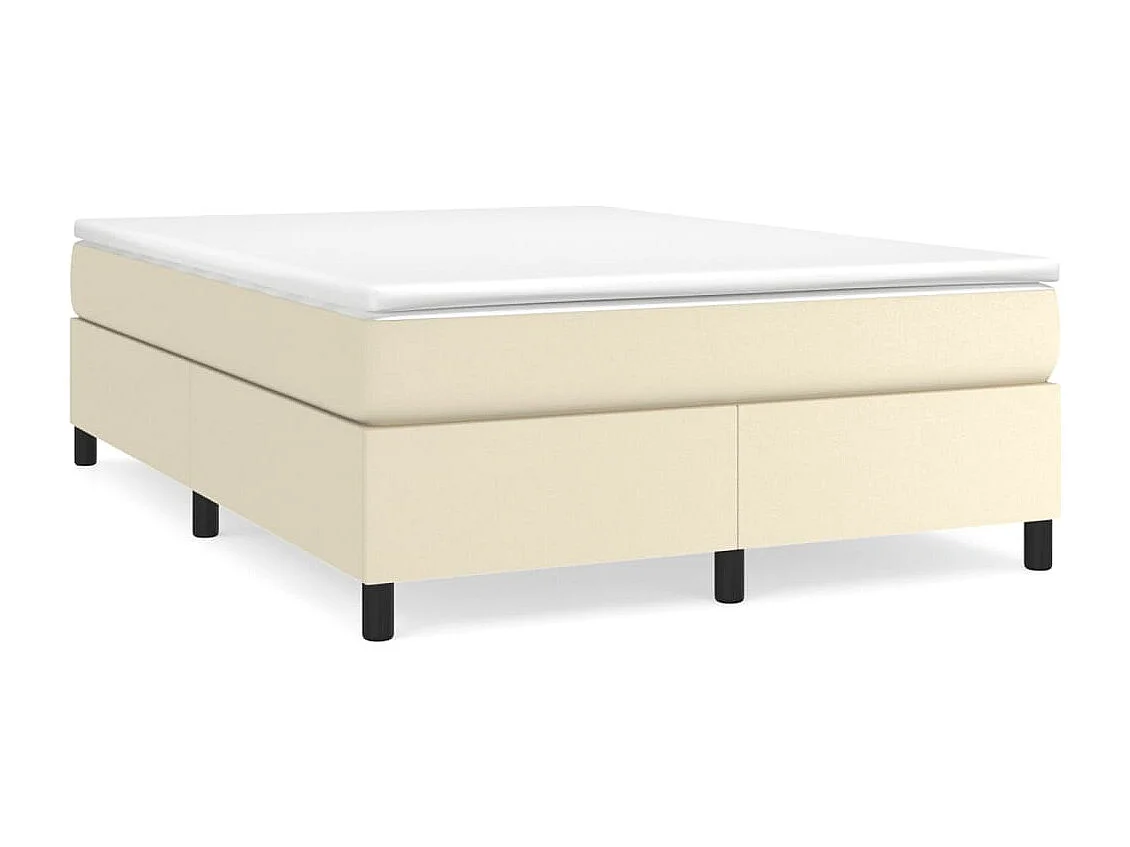 Lit double | Lit adulte | Cadre de lit crème 140x200 cm similicuir