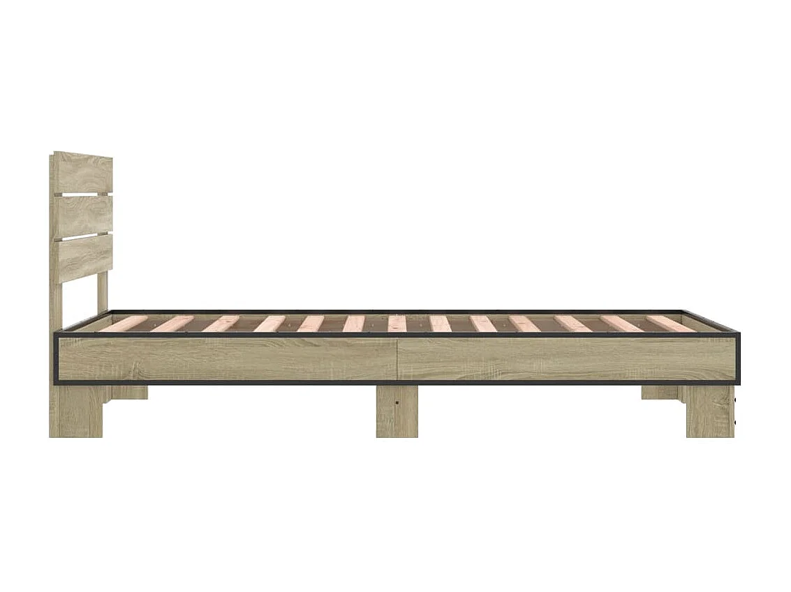 Lit simple | Lit adulte, enfant | Cadre de lit chêne sonoma 90x190 cm