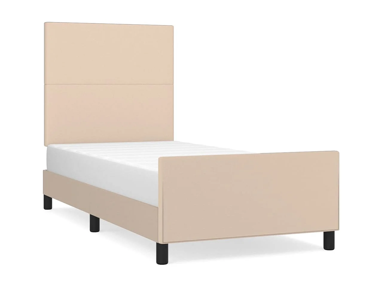 Lit simple | Lit adulte, enfant | Cadre de lit cappuccino 100x200 cm similicuir