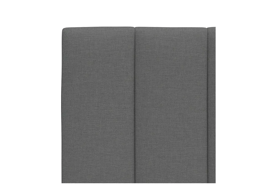 Lit simple | Lit adulte, enfant | Cadre de lit gris foncé 100x200 cm tissu