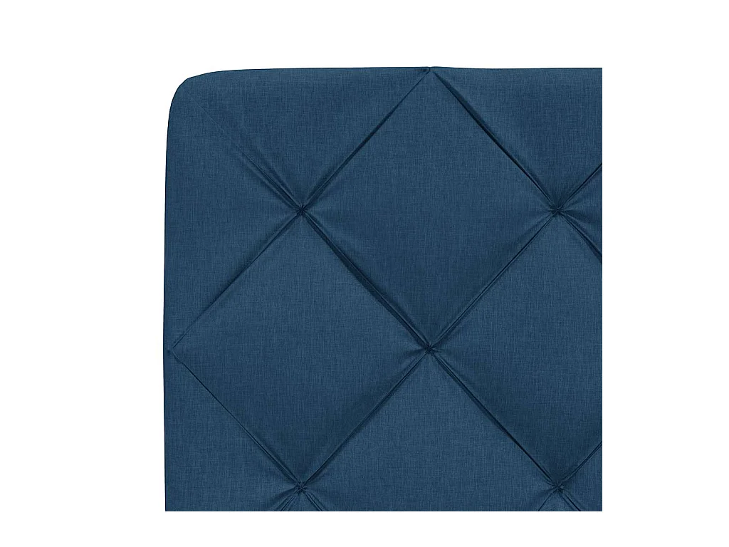 Letto per adulti | Letto singolo | Giroletto senza Materasso Blu 120x200 cm in Tessuto