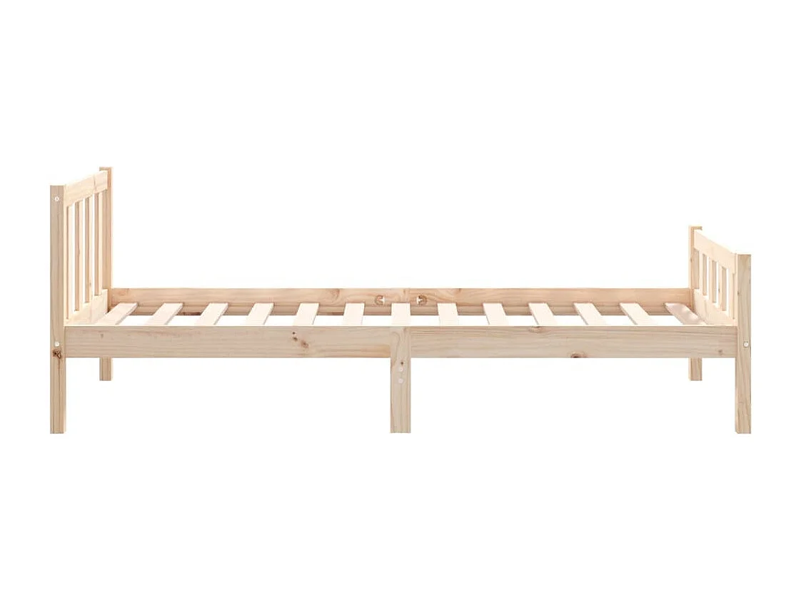 Lit simple | Lit adulte, enfant | Cadre de lit bois massif 90x190 cm