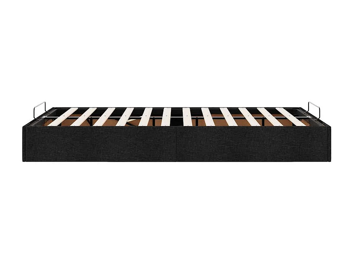 Lit simple | Lit adulte, enfant | Cadre de lit ottoman noir 120x190 cm tissu