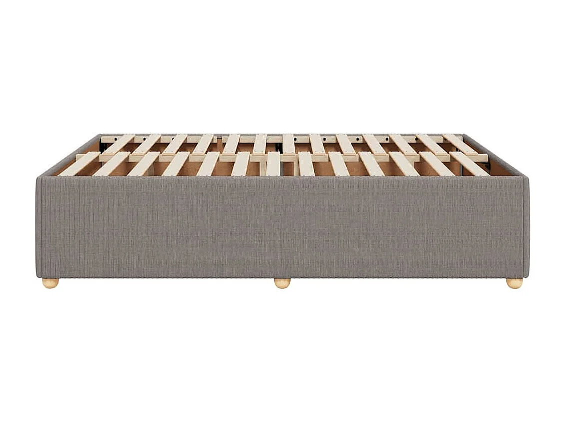 Lit double | Lit adulte | Cadre de lit taupe 160x200 cm tissu