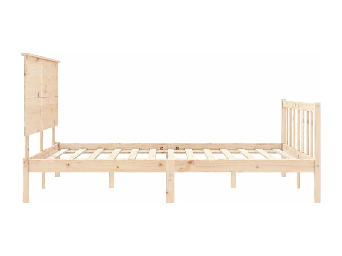 Lit double | Lit adulte | Cadre de lit 160x200 cm bois massif de pin