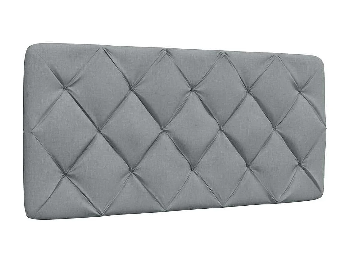 Lit simple | Lit adulte, enfant | Cadre de lit gris clair 100x200 cm tissu