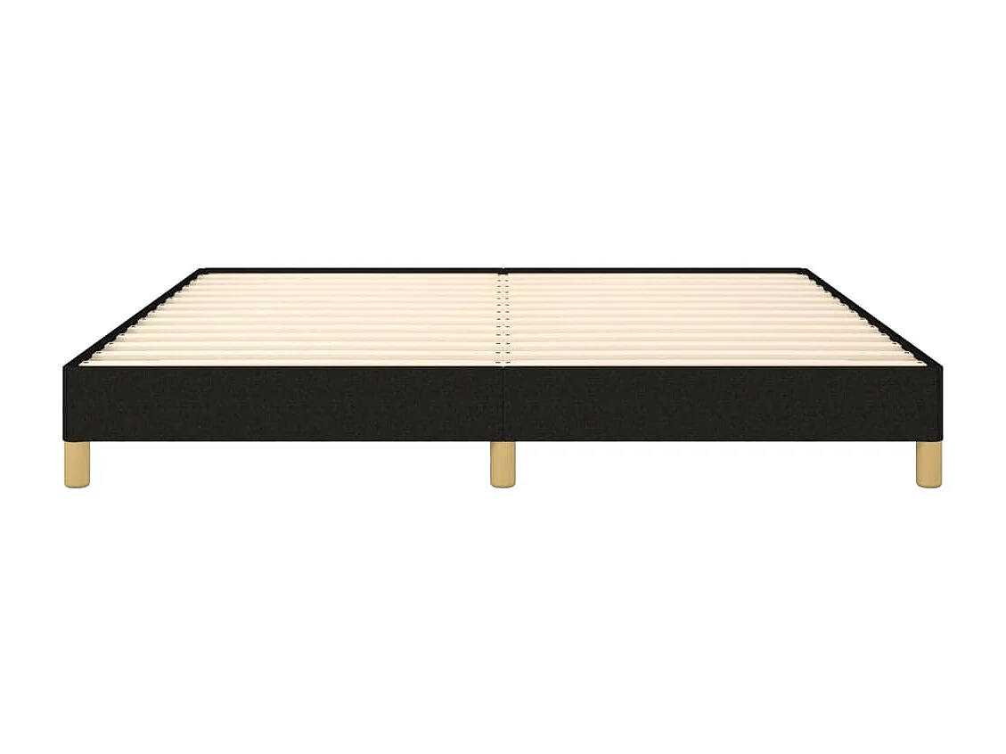 Lit double | Lit adulte | Cadre de lit noir 180x200 cm tissu