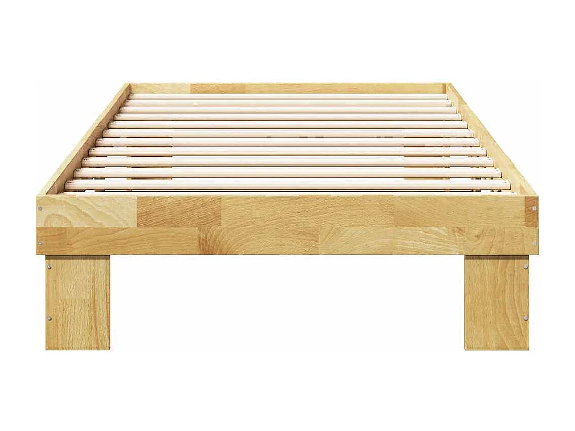 Lit simple | Lit adulte, enfant | Cadre de lit 75x190 cm bois massif de chêne