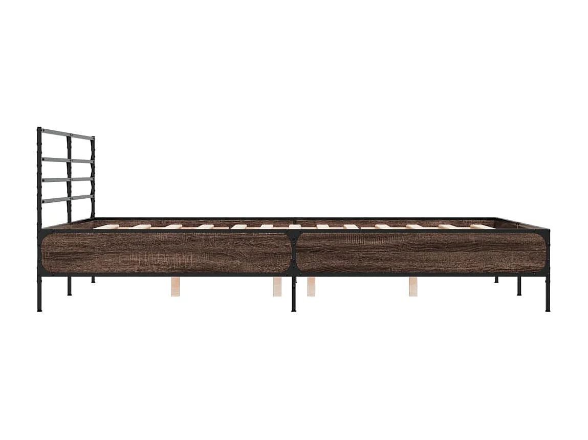 Lit simple | Lit adulte, enfant | Cadre de lit chêne marron 120x190 cm