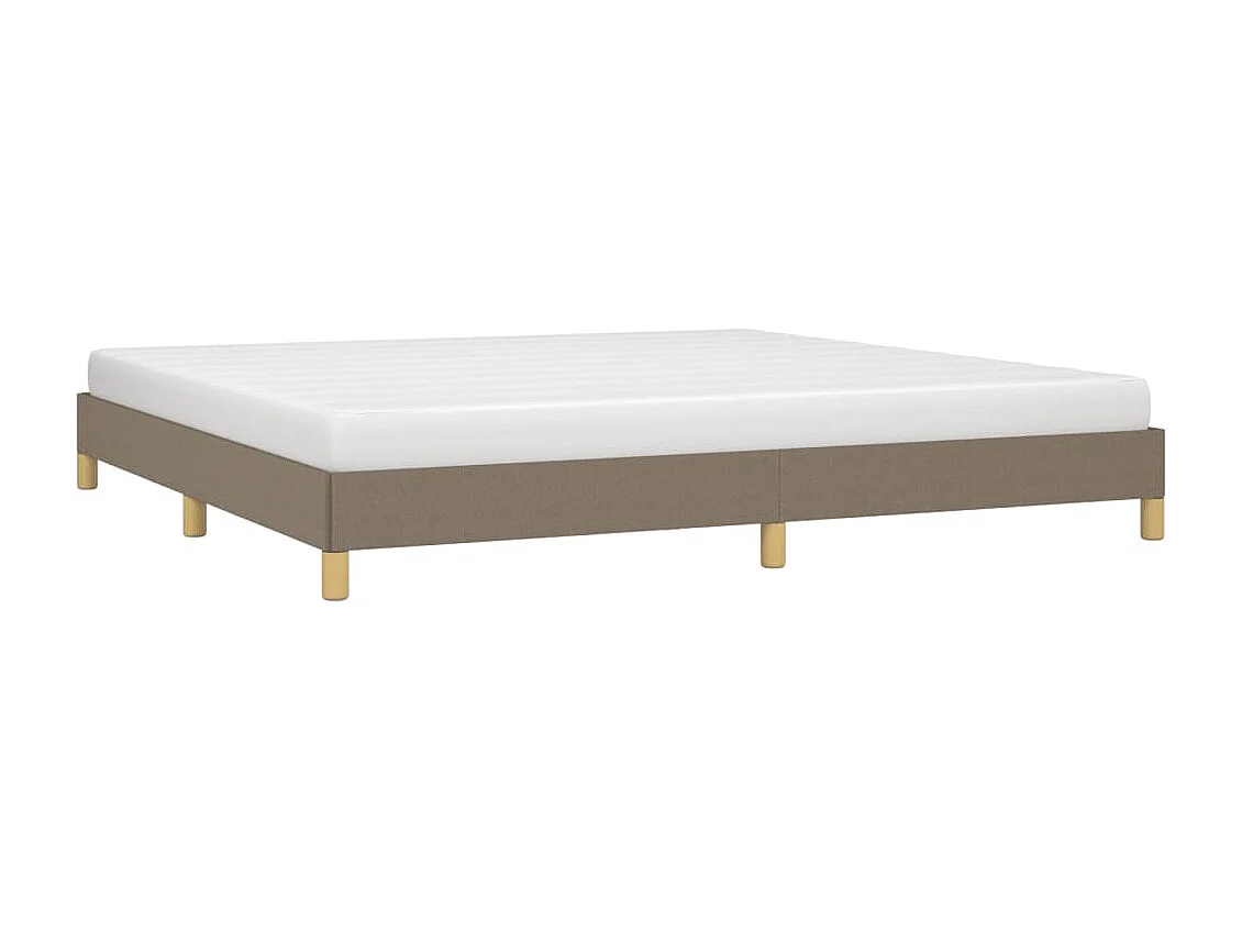 Lit double | Lit adulte | Cadre de lit taupe 200x200 cm tissu