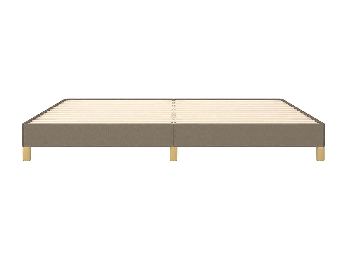 Lit double | Lit adulte | Cadre de lit taupe 200x200 cm tissu
