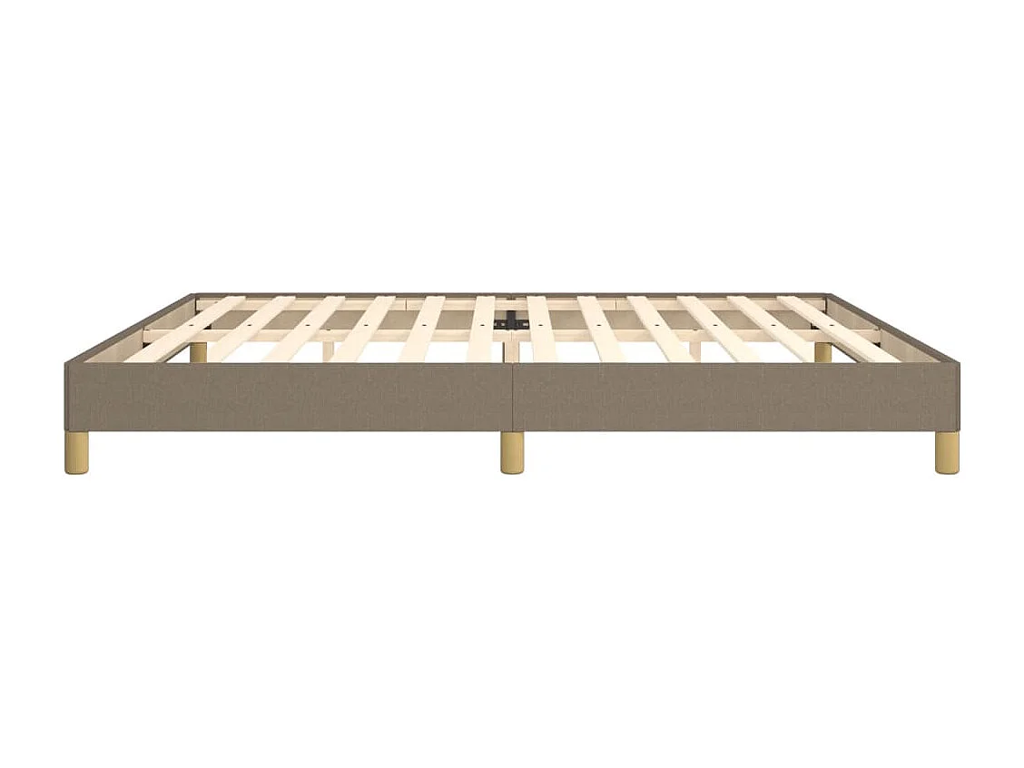 Lit double | Lit adulte | Cadre de lit taupe 200x200 cm tissu