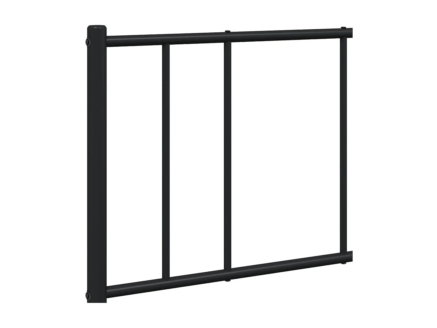 Lit double | Lit adulte | Cadre de lit métal avec pied de lit noir 140x190cm