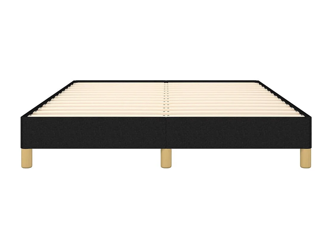 Lit double | Lit adulte | Cadre de lit noir 140x200 cm tissu