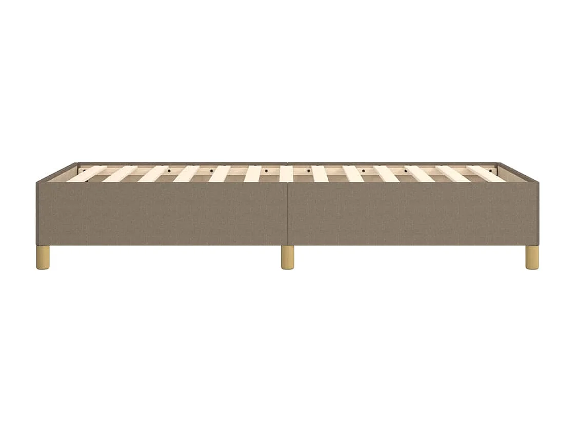 Lit simple | Lit adulte, enfant | Cadre de lit taupe 90x190 cm tissu