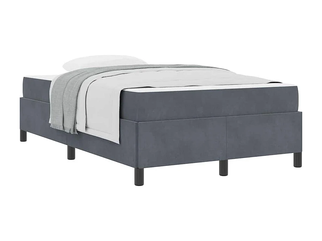 Letto singolo | Giroletto | Struttura del letto Grigio scuro 120x190 cm Tessuto