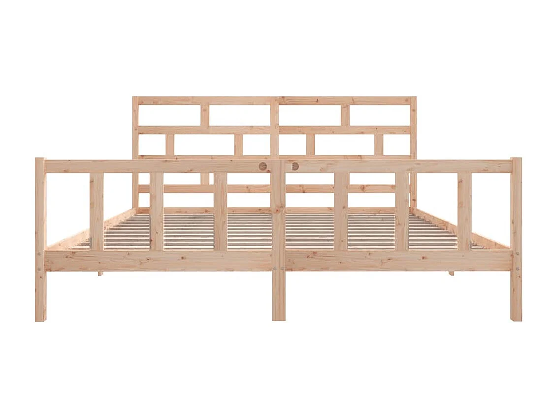 Lit double | Lit adulte | Cadre de lit bois de pin massif 180x200 cm