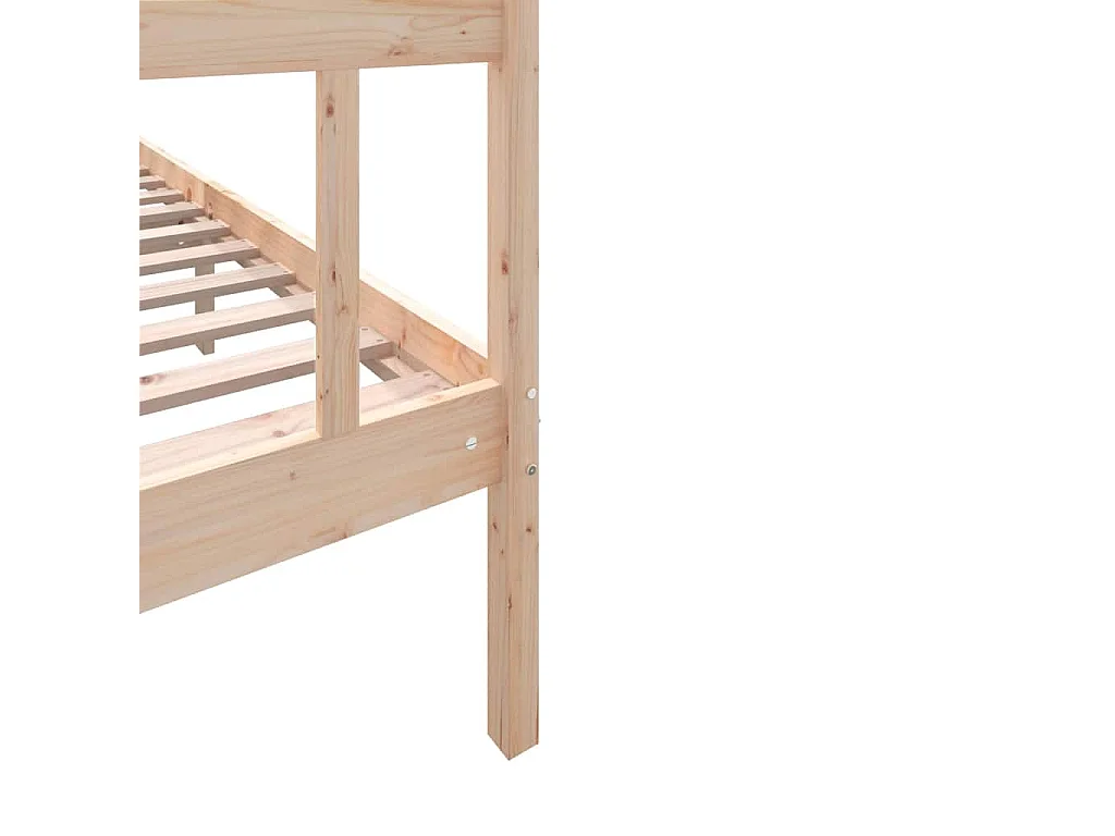 Lit double | Lit adulte | Cadre de lit bois de pin massif 180x200 cm