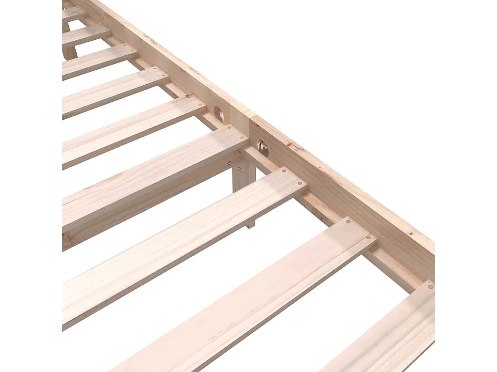 Lit double | Lit adulte | Cadre de lit bois de pin massif 180x200 cm