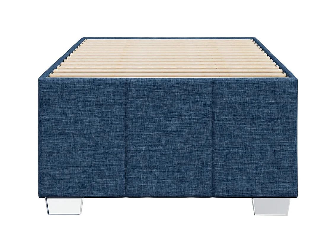 Letto per adulti | Letto singolo | Giroletto senza Materasso Blu 90x200 cm in Tessuto