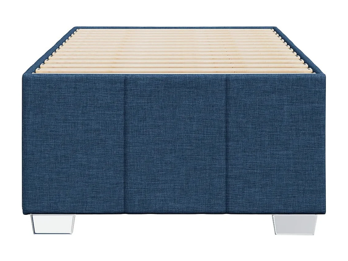 Letto per adulti | Letto singolo | Giroletto senza Materasso Blu 90x200 cm in Tessuto