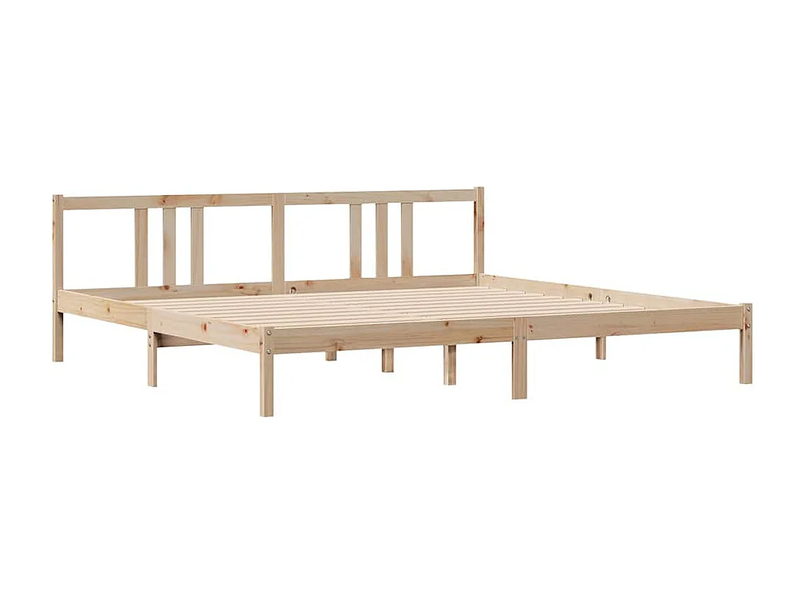 Lit double | Lit adulte | Cadre de lit 200x200 cm bois massif de pin