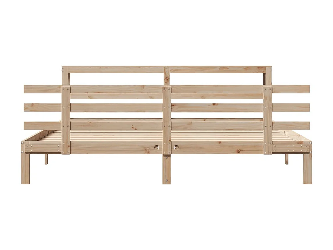 Lit double | Lit adulte | Cadre de lit avec tête de lit 180x200 cm