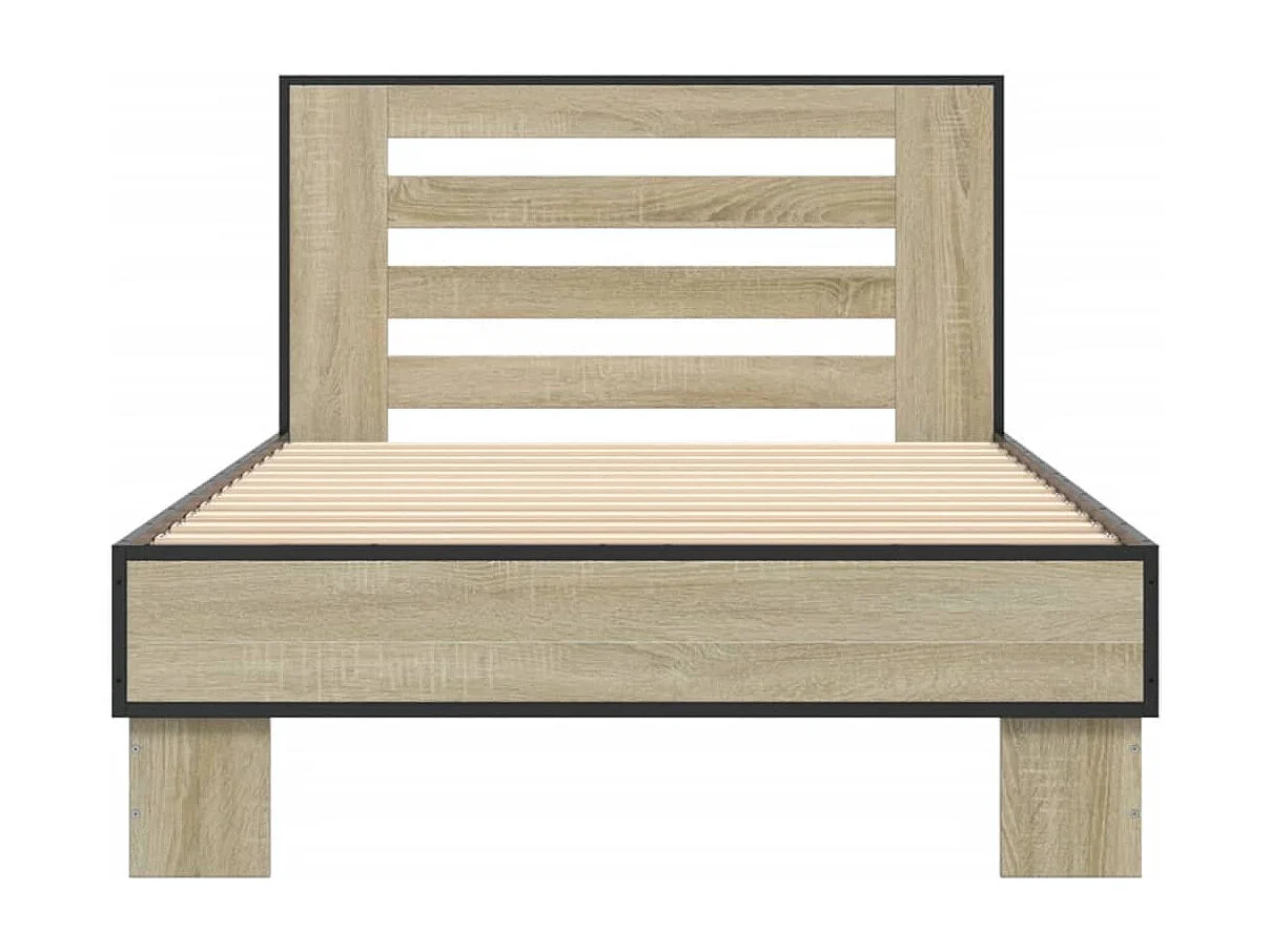 Lit simple | Lit adulte, enfant | Cadre de lit chêne sonoma 75x190 cm