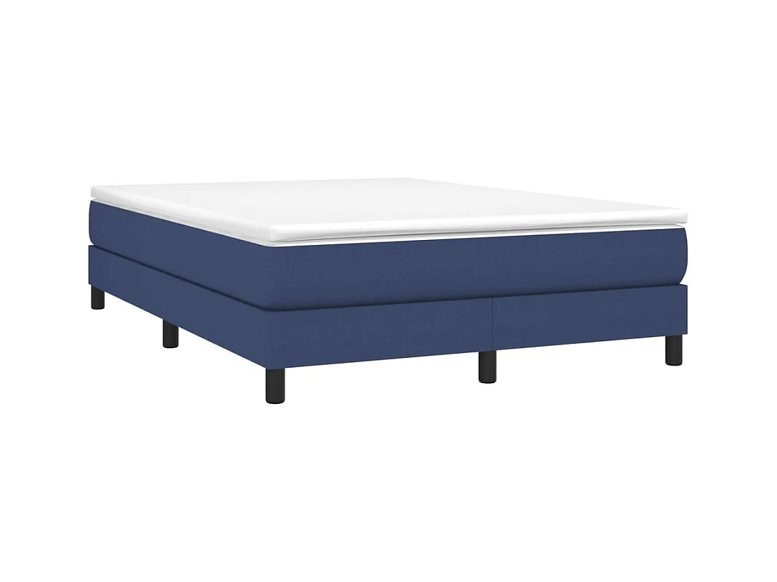 Lit double | Lit adulte | Cadre de lit bleu 140x190 cm tissu