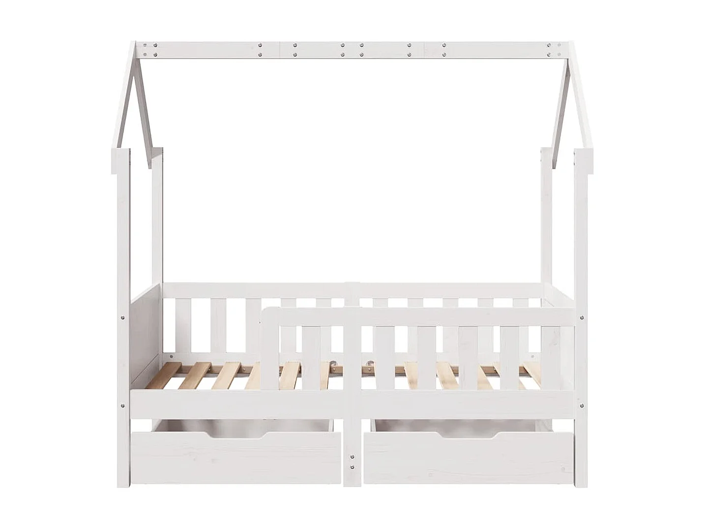 Lit simple | Lit enfant | Cadre de lit enfant avec tiroirs 80x170 cm bois