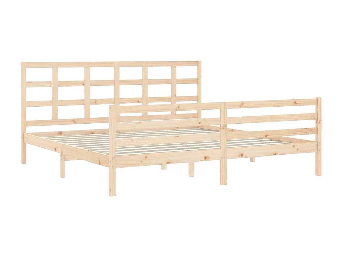 Lit double | Lit adulte | Cadre de lit 200x200 cm bois massif