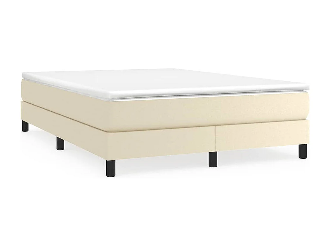 Lit double | Lit adulte | Cadre de lit crème 140x190 cm similicuir