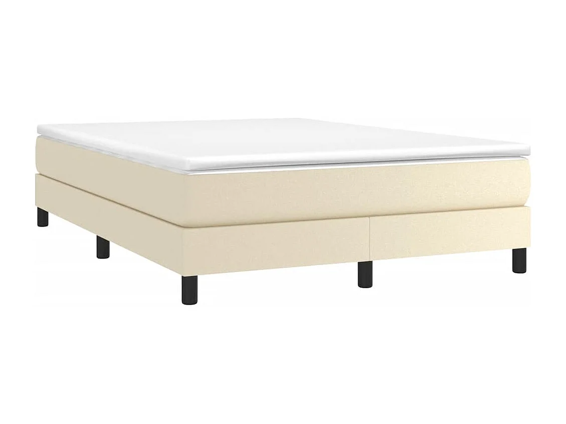 Lit double | Lit adulte | Cadre de lit crème 140x190 cm similicuir